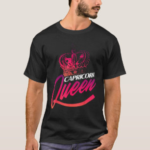 Capricorn Queen Astrology Constellation Birth Sign T-Shirt