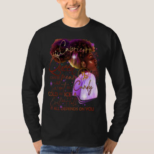 Capricorn Queen Sweet As Candy Birthday For Black T-Shirt