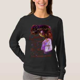 Capricorn Queen Sweet As Candy Birthday For Black T-Shirt