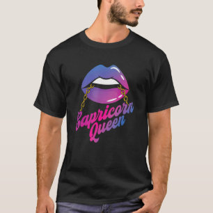 Capricorn Queen Zodiac Sign Birthday Astrology T-Shirt