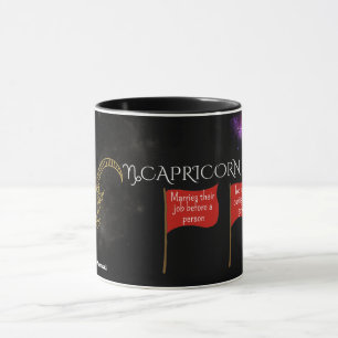 Capricorn Red Flags Mug   Funny Zodiac Gift