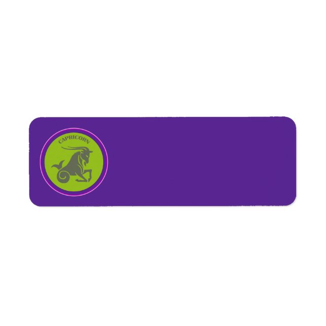 Capricorn Return Address Label (Front)