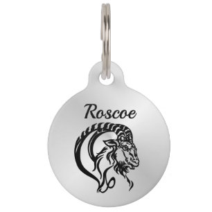 Capricorn Sea Goat Zodiac Pet Tag