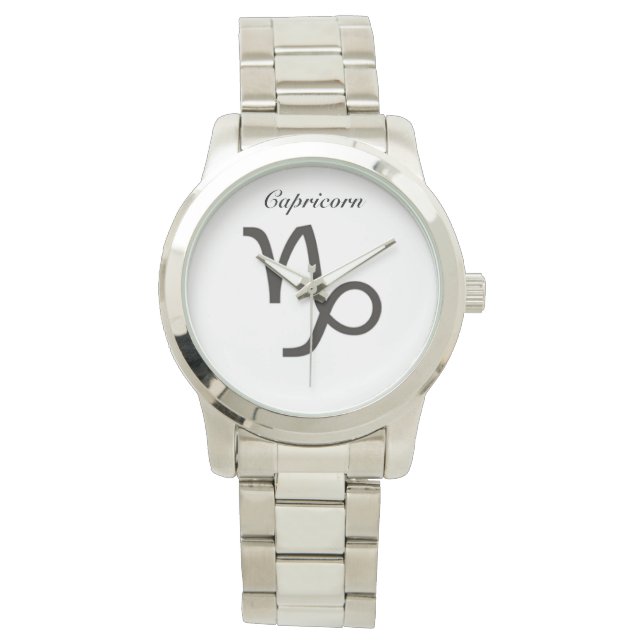 Capricorn Sign of the Zodiac. Ladies Watches.. Watch (Front)