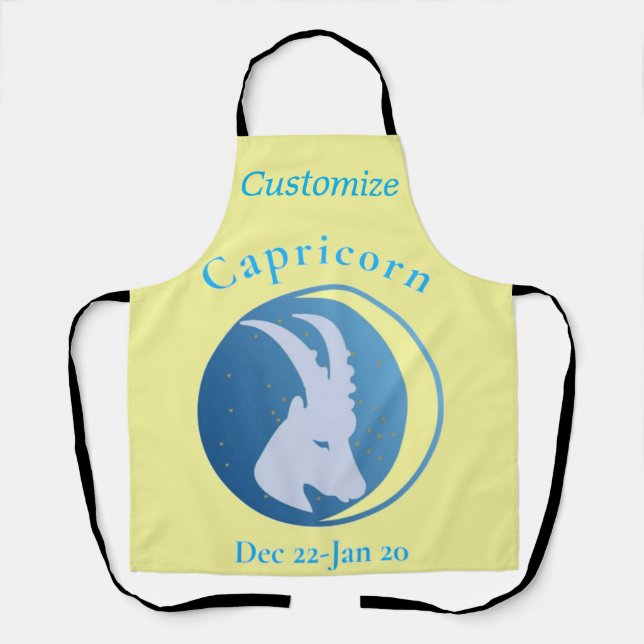 Capricorn Sign Thunder_Cove Apron (Front)