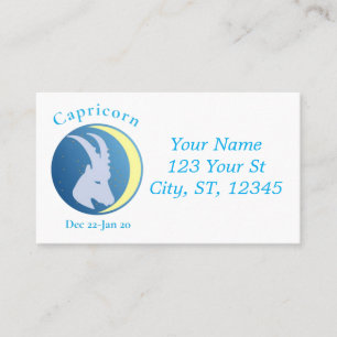 Capricorn Sign Thunder_Cove Business Card