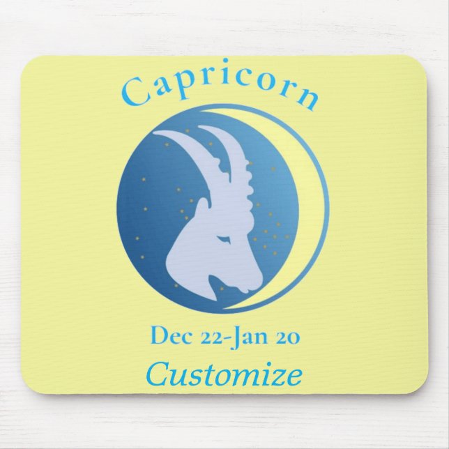 Capricorn Sign Thunder_Cove Mouse Mat (Front)