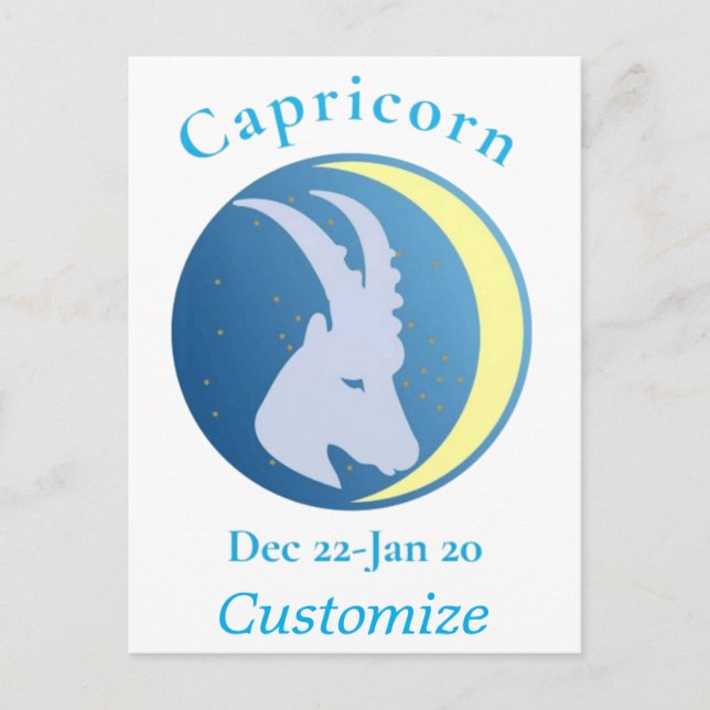 Capricorn Sign Thunder_Cove Postcard (Front)