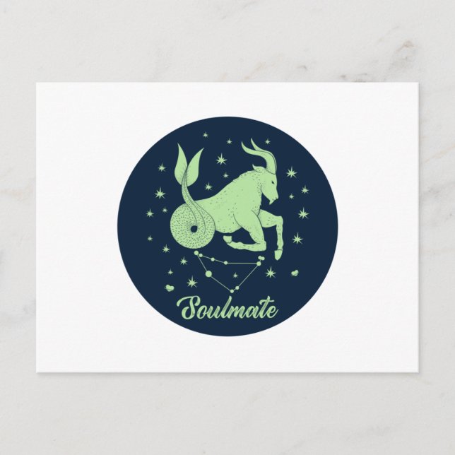 Capricorn Soulmate | Zodiac Sign | Soulmate Love Postcard (Front)