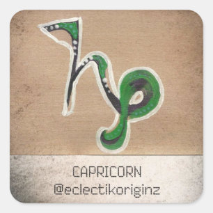 Capricorn Square Sticker