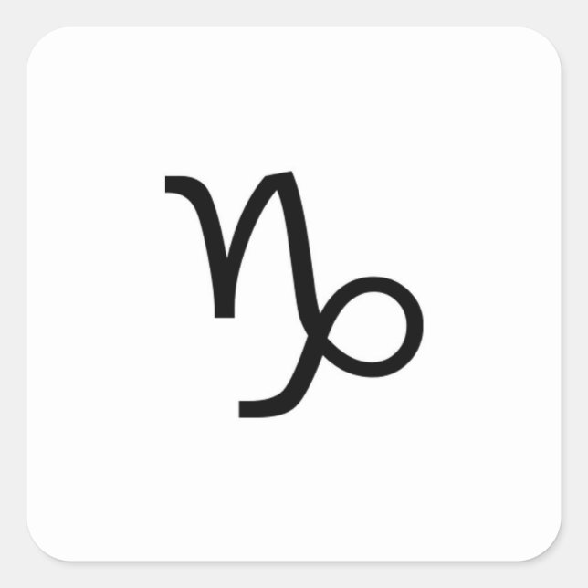 Capricorn Square Sticker (Front)