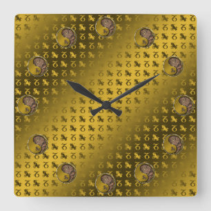 Capricorn Square Wall Clock