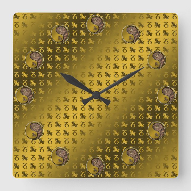 Capricorn Square Wall Clock (Front)