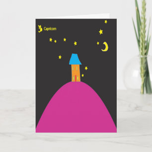 Capricorn Star Sign Birthday Card