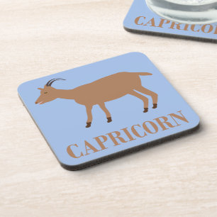 Capricorn Star Sign Goat Coaster