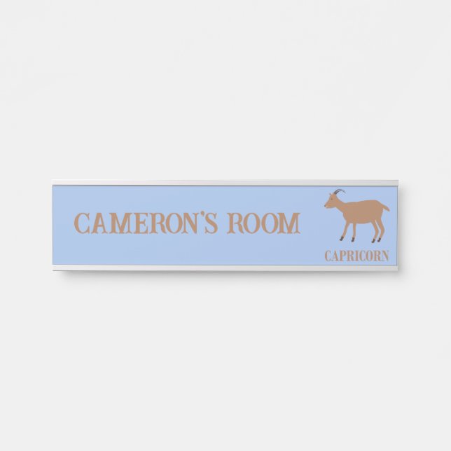 Capricorn Star Sign Goat Custom Name (Front)