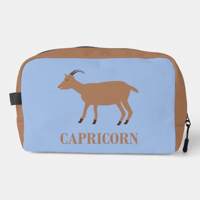 Capricorn Star Sign Goat Dopp Kit (Front)