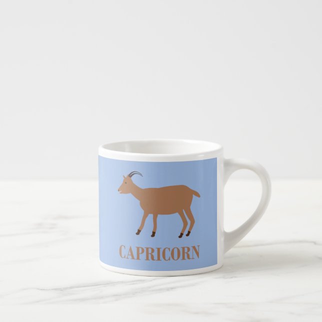 Capricorn Star Sign Goat Espresso Cup (Right)