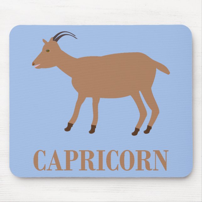 Capricorn Star Sign Goat Mouse Mat (Front)
