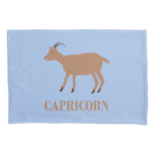 Capricorn Star Sign Goat Pillowcase