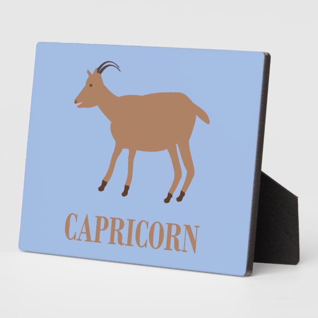 Capricorn Star Sign Goat Plaque (Side)