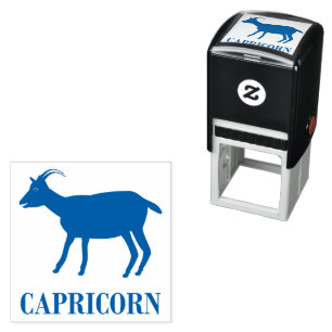 Capricorn Star Sign Goat Self-inking Stamp