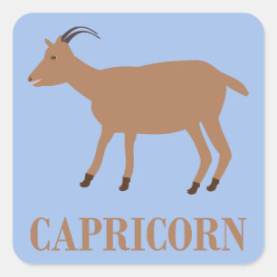 Capricorn Star Sign Goat Square Sticker