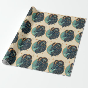 Capricorn Star sign Horoscope Wrapping Paper