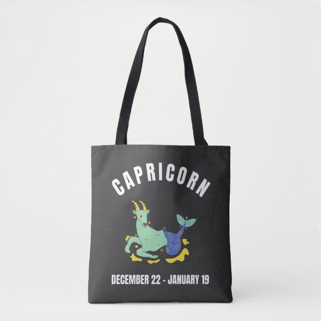 Capricorn star sign tote bag (Front)