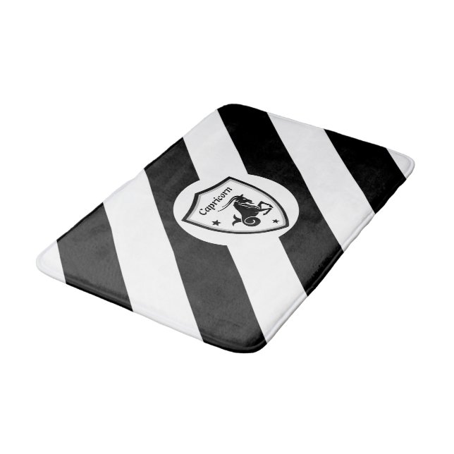 Capricorn symbol    bath mat (Angled)