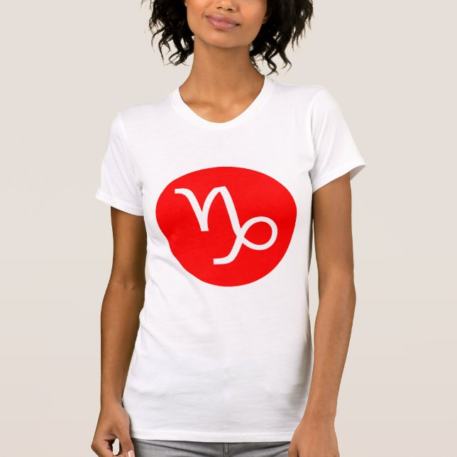 Capricorn Symbol - Customised T-Shirt (Front)