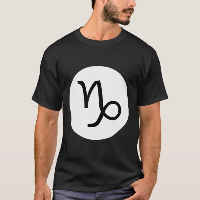 Capricorn Symbol - Dark Tee (Front)