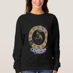 Capricorn Symbol Horoscope Zodiac Symbol Stars Cap Sweatshirt