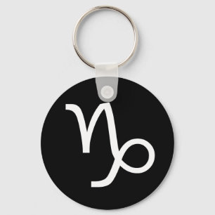 Capricorn Symbol Key Ring