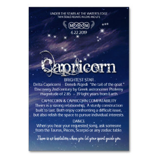 Capricorn Table Card