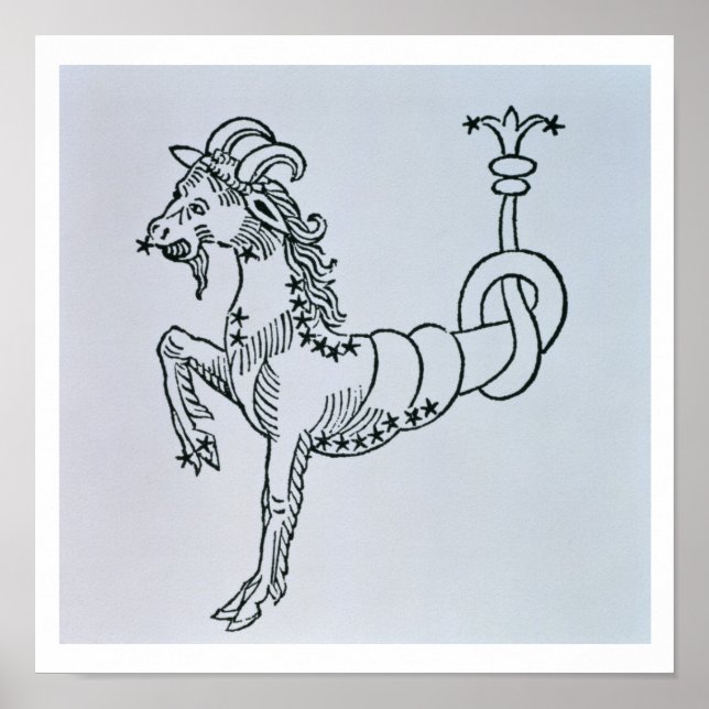 Capricorn (the Goat) an illustration from the 'Poe Poster (Front)