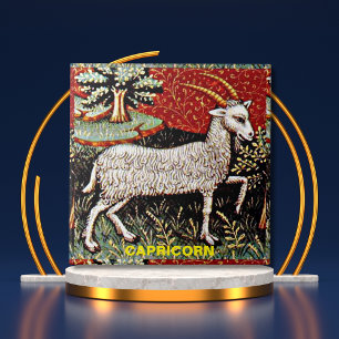 Capricorn the Goat Zodiac Sign Birthday Party Tile