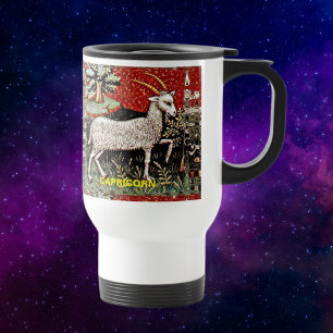 Capricorn the Goat Zodiac Sign Birthday Party Travel Mug