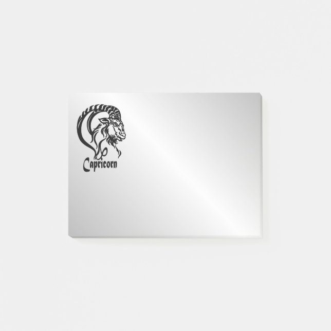 Capricorn the Sea Goat Zodiac Post-it Notes (Front)