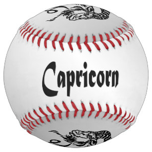 Capricorn the Sea Goat Zodiac Silver Softball