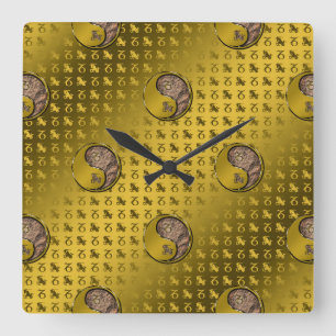 Capricorn the Seagoat Square Wall Clock