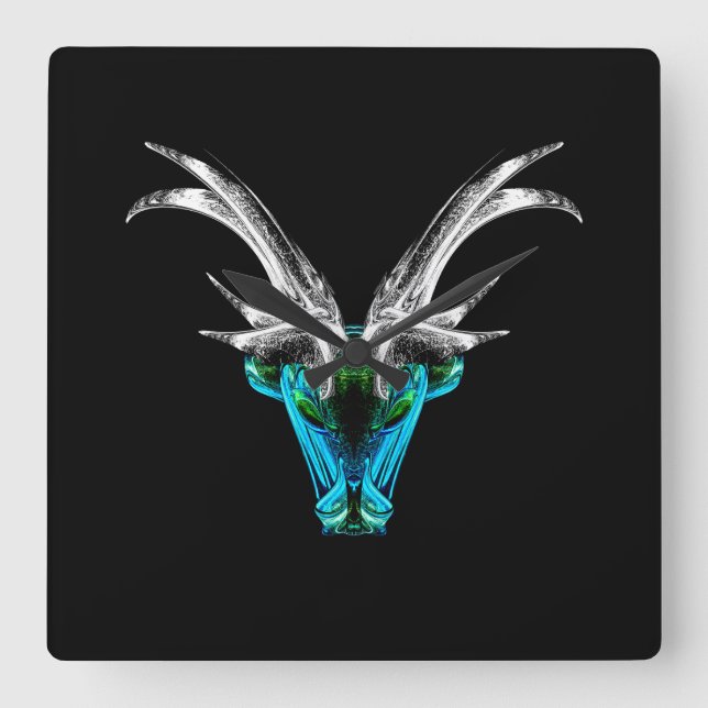 Capricorn – The Visionary Architect  Square Wall Clock (Front)