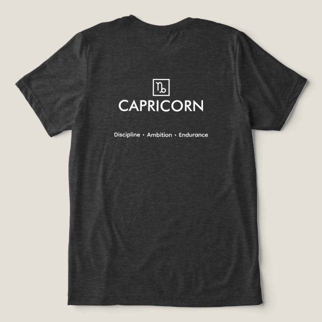 Capricorn – The Visionary Architect Tri-Blend Shirt (Design Back)