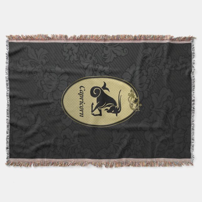 Capricorn Throw Blanket (Front)