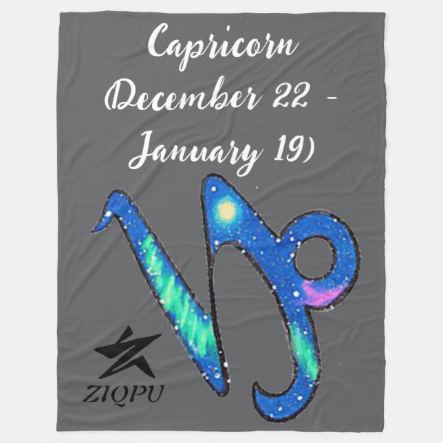 Capricorn Throw Blanket (Front)