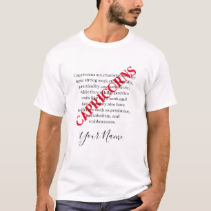 Capricorn traits and Zodiac Sign  T-Shirt