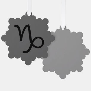Capricorn Tree Decoration Card