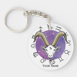 Capricorn & Virgo Acrylic Keychain