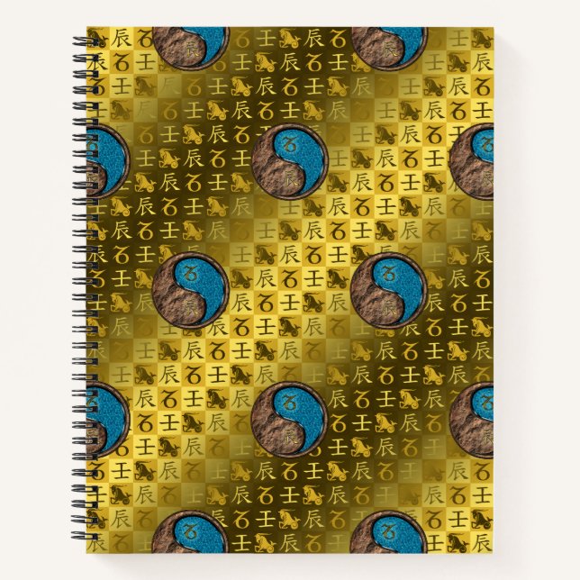 Capricorn & Water Dragon Notebook (Front)