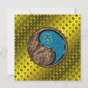 Capricorn & Water Monkey Card